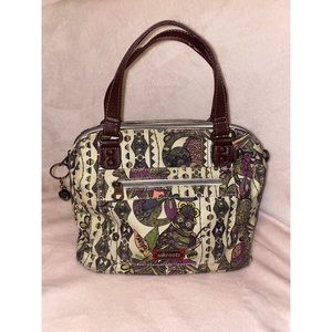SAKROOTS Ivory Spirit Desert Artist Circle Medium Sized Handbag